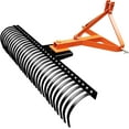 thumbnail image 4 of Historyli 3-Point Landscape Rake, for Tractor, 5FT, with 30 Steel Tines, 360 Degree Rotation, 4 of 6