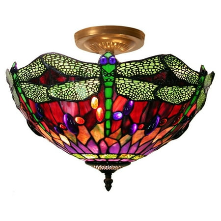 Warehouse Of Tiffany Style Three Shade Table Lamp Warehouse Of Tiffany Style Dragonfly Ceiling Lamp