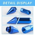thumbnail image 3 of Tuercas De Espiga M12X1.5 Para Llantas Tuercas De Afinador Extendidas De Aluminio 20 Piezas 60 Mm (Azul), 3 of 5