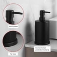 thumbnail image 4 of Black soap dispenser, 500 ml, stainless steel, for kitchen and bathroom -, 4 of 5