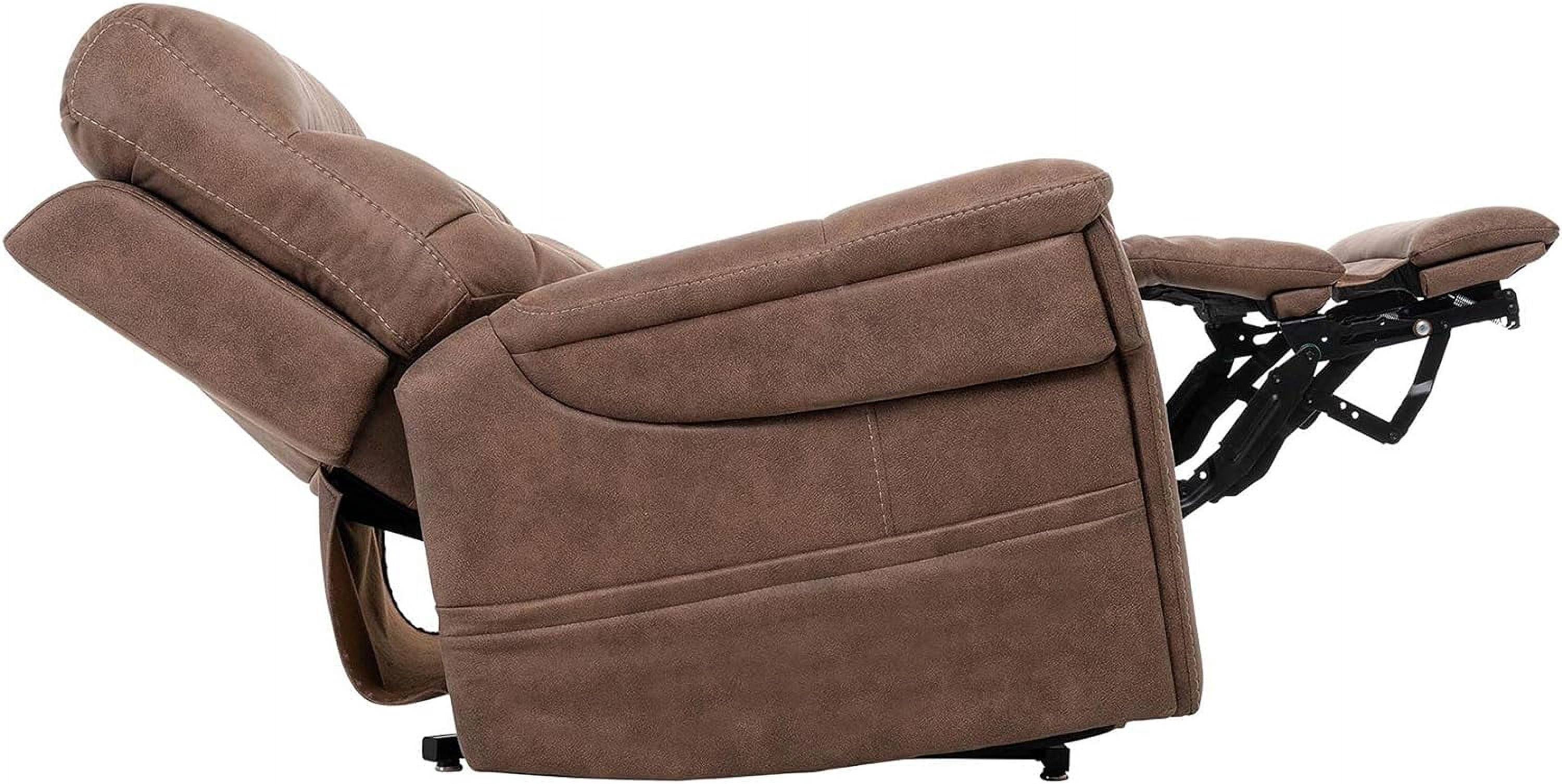 Pride Mobility Radiance 3-Position Power Recliner Lifting Chair with 3 Heating Pads, Brown