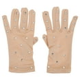 thumbnail image 4 of 1 Pair of Durable Figure Skating Performance Gloves Rhinestone Skating Gloves, 4 of 9