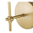 thumbnail image 4 of Mel 1 light Brass and White shade wall sconce, 4 of 12