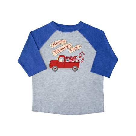 

Inktastic Hoppy Valentine s Day Bunny Truck with Hearts Gift Toddler Boy or Toddler Girl T-Shirt