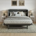 thumbnail image 5 of AFI Alpine Queen Wood Murphy Bed Chest with Mattress and Built-in Charger, Grey, 5 of 19