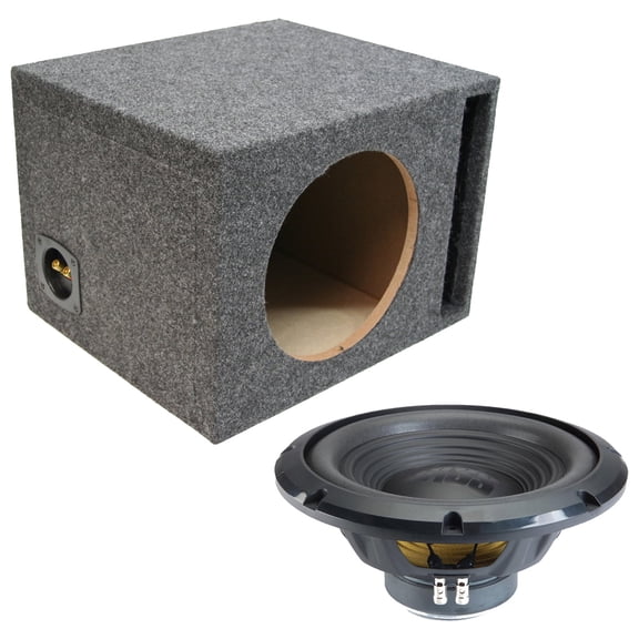 Alpine Universal Vented Single 12" W12S4 Loaded Subwoofer Sub Box Enclosure 250W RMS 4 Ohm