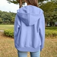 thumbnail image 4 of FEIFLY Women's Hoodies & Sweatshirts Casual Long Sleeve Pullover Solid Color Coats Lightweight Comfortable Fashion Tops For Everyday Wear, 4 of 6