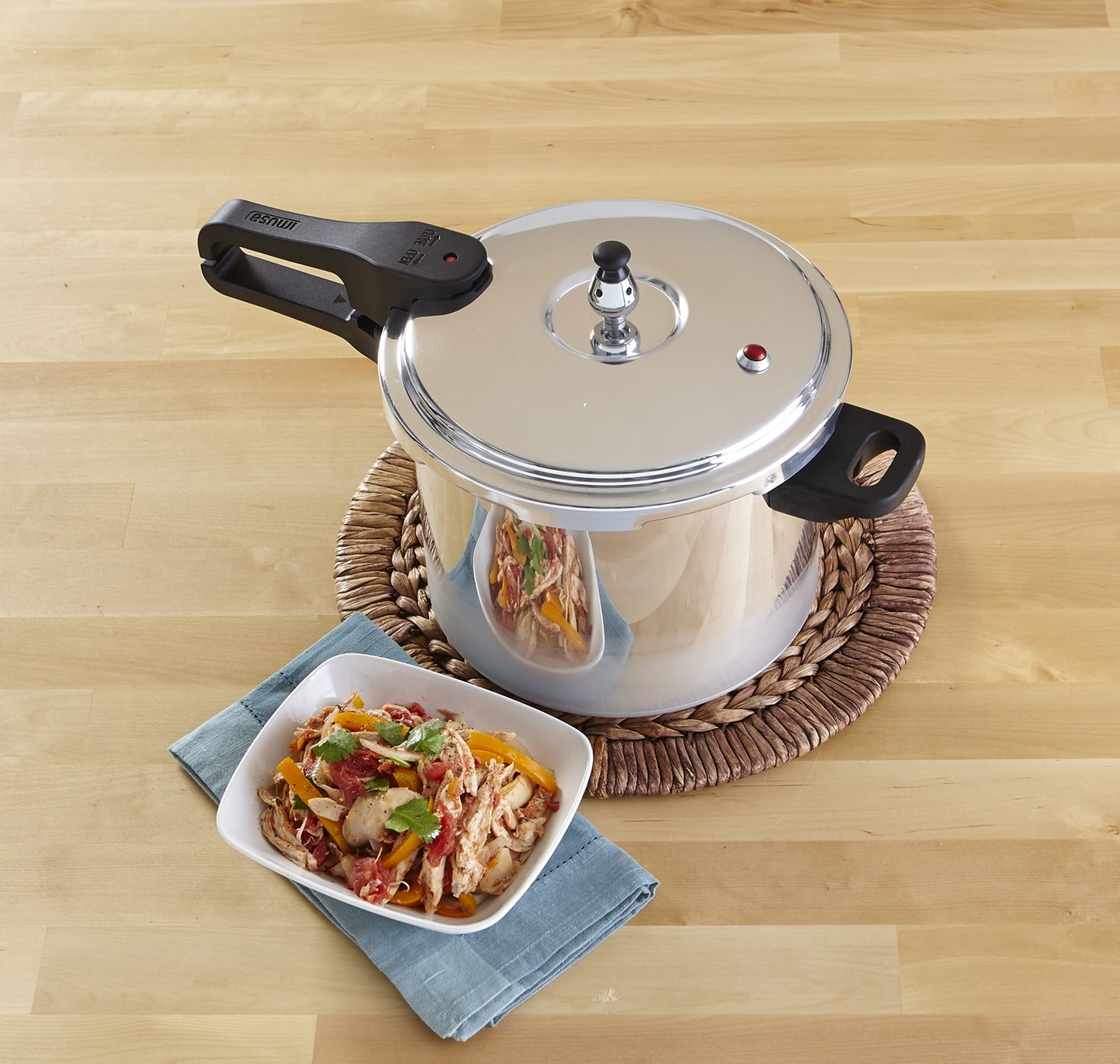 Imusa 7 Quart Aluminum Stovetop Pressure Cooker Natural Finish Silver Walmart