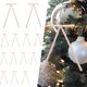 thumbnail image 5 of Árbol de Navidad Guirlanda 48 Piezas de Borgoña Terciopelo Árbol de Navidad Arco Puerta Corona Decoración Retro Corona Arco Decoración Árbol de Navidad, 5 of 7