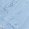 thumbnail image 4 of Curuila Mens T Shirt Hooded Short Sleeve Solid Color Summer Breathable Soft Lightweight Tops With Pocket Blue Size L, 4 of 8
