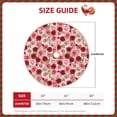 thumbnail image 2 of Balery Rose Flowers Printed Christmas Tree Skirt , Merry Christmas Party Christmas Tree Decoration,Adjustable Tree Skirt-48", 2 of 6