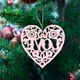 thumbnail image 4 of Fiudx Adornos de Corazón para San Valentín, Decoración Romántica de Madera para Árbol, Juego de 10, Perfectos para Parejas y Familias, Recuerdo Especial para Celebraciones, Tamaño 8 X 8 Cm., 4 of 6