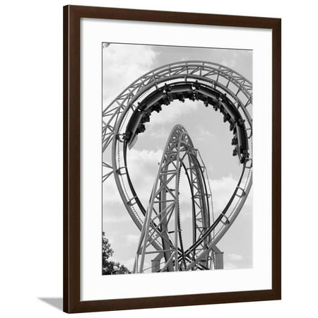 1970s Roller Coaster Amusement Park Ride Framed Print Wall