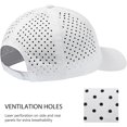 thumbnail image 2 of czcpp-UPF 50+ Quick Dry Baseball Cap Water Resistant Laser Cut Mesh Snapback Hat for Men Women Fishing Hiking FH14, 2 of 4