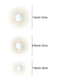 thumbnail image 2 of Metal Wall Decor Set of 3 Gold Finish Sunburst Accent for Home Living Spaces, 2 of 9