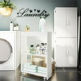thumbnail image 3 of Ameriwood Home Trestle Laundry Cart, White, 3 of 9