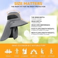 thumbnail image 5 of Orolay Unisex Hat Out door Sun Hat with 53+ UPF Protection Wide Brim Fishing Hat with Neck Flap and Mask Summer Hat for Men and Women,Beige, 5 of 5
