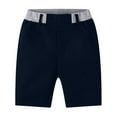 thumbnail image 4 of Spazoro Toddler Boys Girls Cargo Shorts, with Pockets Solid Color Elastic Waist Summer Casual Shorts for Boys Navy Size 7 T, 4 of 4