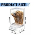 thumbnail image 3 of ZMKIAG No Mess Bird Feeders Automatic Parrot Water Dispenser Clear Bird Seed Container Parakeet Cage Accessories for Small and Medium Parrot Cockatiel Canary, 3 of 9
