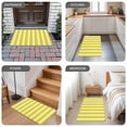 thumbnail image 6 of Yellow Striped Door Mat&nbsp;Indoor Outdoor Entrance, Non Slip Rug for Kitchen Bathroom Entryway Rug, Modern Farmhouse Yellow White Stripes Washable Doormat Floor Mat 24x36 Inch, 6 of 8