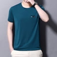 thumbnail image 3 of Dream Lifestyle Men T-shirt O Neck Sweat Absorption Quick Dry Short Sleeves Summer Shirt Daily Clothes, 3 of 7
