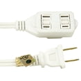 thumbnail image 4 of Sunshine Lighting B3166675 20 ft. Sunlite Household Extension Cord - 5.33 Gauge - 13A - 125V - White, 4 of 4