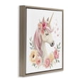thumbnail image 2 of Stupell Industries Contemporary Unicorn with Floral Wreath Brown Floating Frame Canvas Art, 25 x 25, by Creative Studio, 2 of 8