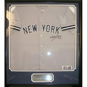 MLB Whitey Ford Autographed Shadowbox with Jersey, 36x44