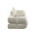 thumbnail image 5 of Human Dog Bed, Lazy Sofa Couch, 78.7" Multi-Functional Foldable Sofa Bed, 3-in-1 Teddy Fabric Foam-Filled Sleeper Sofa Bed for Living Room,Guest Bed,Playroom,Beige, 5 of 25