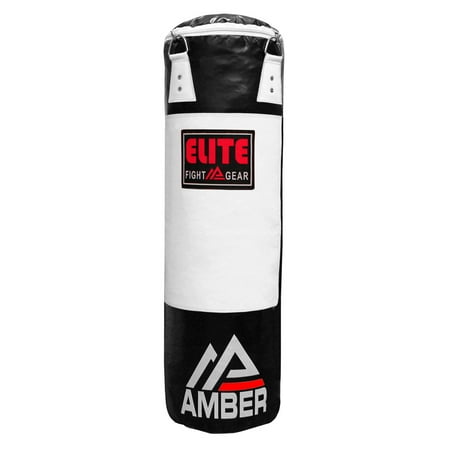 Amber Elite Heavy Bag Boxing Muay Thai Mma Fitness Workout Training Kicking Punching Unfilled Empty 6ft Monochrome