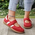 thumbnail image 6 of Women's Classic Retro Fashion Sneakers Slip On Walking Shoes Mary Jane Sneakers for Women Adjustable Strap Comfortable Low Top Casual Flat Tennis Shoes Lightweight Non-Slip Footwear, 6 of 6