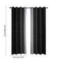 thumbnail image 3 of zhmrfg High Blackout Gradient Curtains 84"x52", Light Blocking, Heat Insulating Window Curtains for Bedroom, Living Room, and Balcony Decor, Elegant Modern Design for Privacy and Comfort, 3 of 6