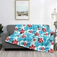thumbnail image 2 of Uemuo Hawaiian Style Printed Throw Blanket for Couch, Fluffy Fuzzy Blankets for Bed, Sofa, Cozy Flannel Faux Fur Blanket-40"x30", 2 of 6