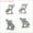 15# 20pcs wolf, variant on Wholesale Antique Silver Charms Pendants Carfts Jewelry Finding DIY 101 Styles-38# 10pcs kangaroo