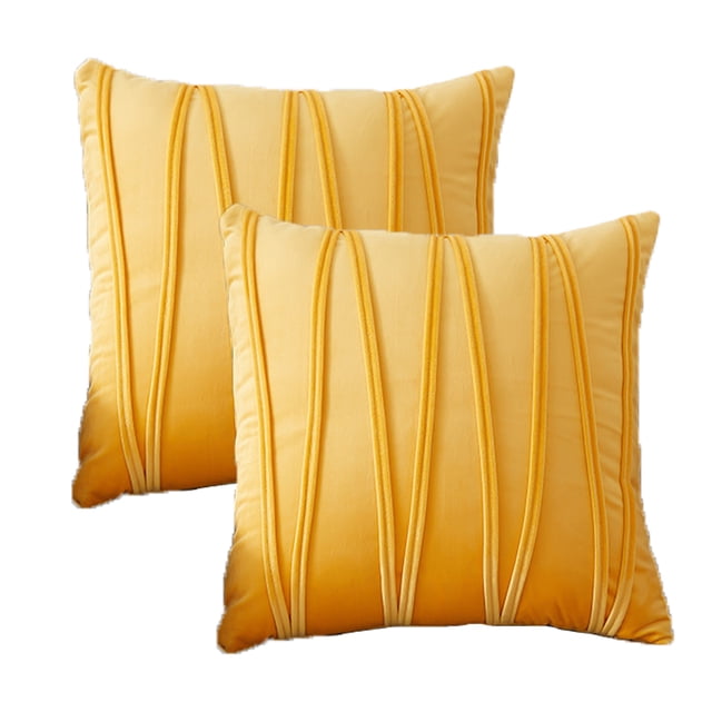 Juego de 2 fundas de almohada decorativas y esponjosas Dinheiro para sofá, juego de almohadas para sofá adecuado para cama, sala de estar, funda de almohada cuadrada de 18 x 18 pulgadas