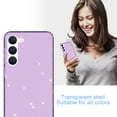 thumbnail image 6 of ELEHOLD Cute Glitter Case for Samsung Galaxy S23 Plus/S23+ Clear Glitter Sparkle Soft Shockproof Protection Slim Thin Anti-Yellowing Phone Cover for Women Girls - 6.6 inch,Purple, 6 of 6