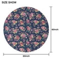 thumbnail image 6 of Pioneer Flower Floral Print Pattern Round Tablecloth 60"x60",Wrinkle Wipeable Table Cloth for Kitchen Dining Room Picnic Patio Party, 6 of 6