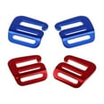 thumbnail image 1 of Hebillas de correa de 25 mm, hebillas deslizantes, gancho G para mochila, equipaje, cinturón, herrajes Azul y rojo, 1 of 9