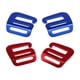 thumbnail image 1 of 2 pares de hebillas de 25 mm para correas de mochila, ganchos en G y herrajes para correas de equipaje. Azul y rojo, 1 of 9