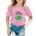 thumbnail image 1 of FhsagQ The 7th Of July Fille Enfant Pâques Mignonne Saint Pat Col Rond Manches Courtes Tee Été Décontracté T-Shirt Tout-Petit Fille Printemps The 7th Of July T-Shirts 4T-5T Pâques 1-2 Ans, 1 of 4