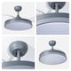 thumbnail image 4 of Ventilador De Techo Retráctil 42", Luz LED, Gris Mate, 3 Aspas, 6 Velocidades, 4 of 5