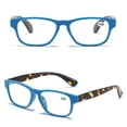 thumbnail image 3 of 4 Pairs Reading Glasses Blue Blocking Rectangle Presbyopic Glasses Spring Hinge Readers, 3 of 3