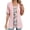 Pink, variant on Women Square Neck Two Piece Look T Shirt Loose Fit Summer Casual Top