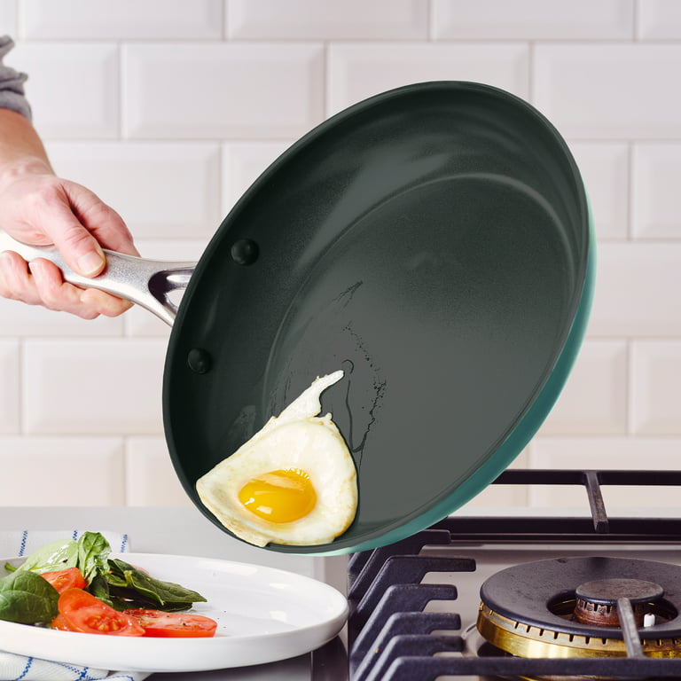 Healthy Nonstick Ceramic Coated Frying Pan - 3 Pcs Eco Friendly Durabl –  Icydeals