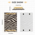 thumbnail image 3 of Bath Accessories Sets Single Print Decorative Tray With Handle For Home Bathroom Bedroom Zebra Stripes Vector, 3 of 7