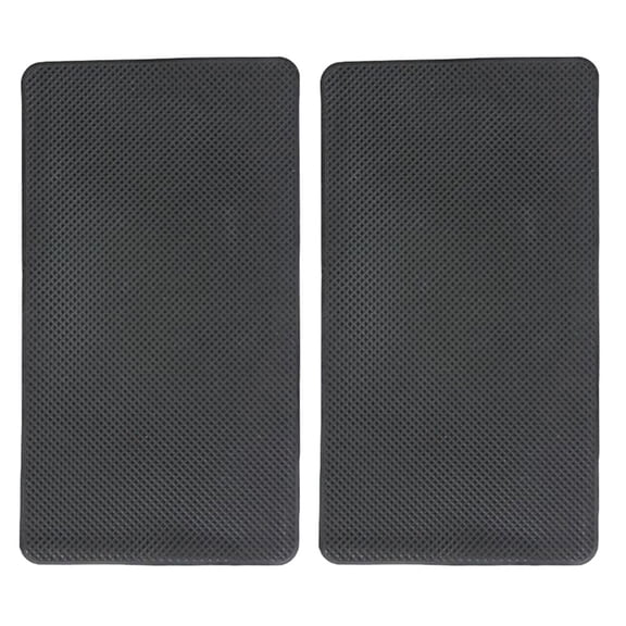 ETEREAUTY 2-Pack Black Non- Car Interior Phone Holder Mats for Vehicle Center Console and Dashboard Use