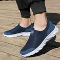 thumbnail image 6 of CAICJ98 Men's Running Shoes Fashion Casual Shoes Breathable Mesh Walking Shoes Lightweight Slip On Shoes for Men Blue,7, 6 of 7
