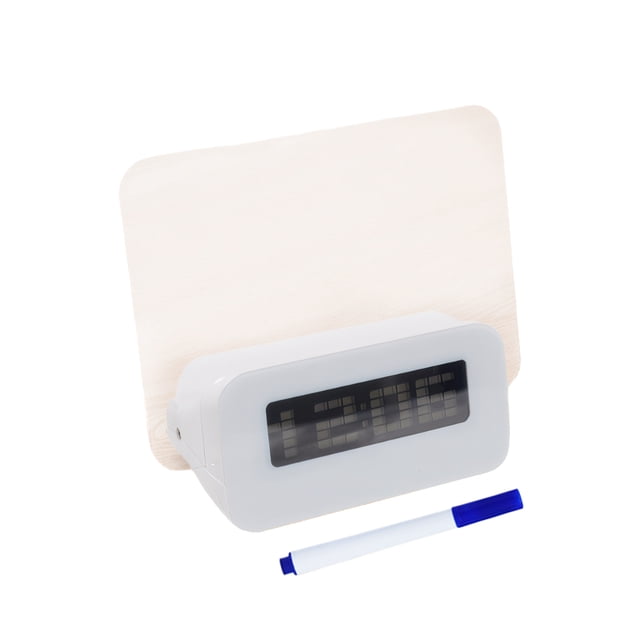 Yuarrent Manténgase organizado con reloj Calendario con visualización de temperatura Presentación de diapositivas Reloj digital Reloj Alarma Electrodomésticos
