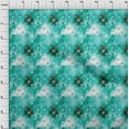 thumbnail image 3 of oneOone Cotton Jersey Turquoise Green Fabric Abstracts Fabric For Sewing Printed Craft Fabric By The Yard 58 Inch Wide, 3 of 4