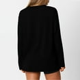 thumbnail image 3 of Byworldtasic Casual Fall Tops for Women V Neck Long Sleeve Shirts Trendy Loose Tunic Pullover Work Blouses, 3 of 6
